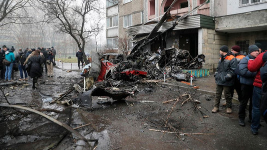 Ukraine Helicopter Crash In Kyiv Kills At Least 15, Including Many Officials